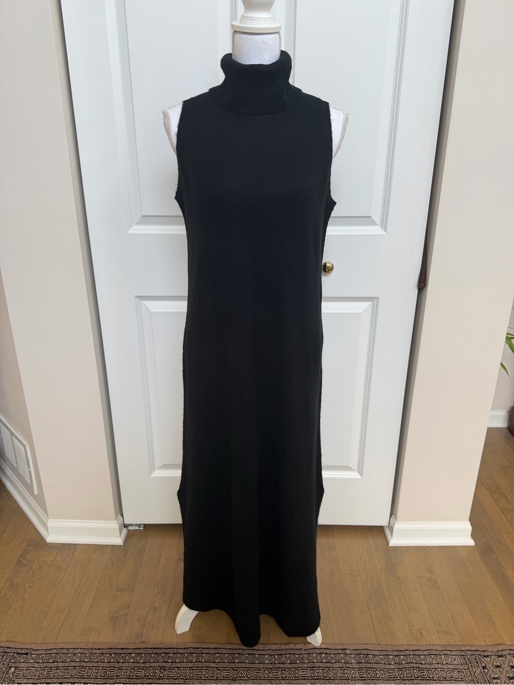MSK - Sleeveless Turtleneck Knit Maxi Dress (medium)